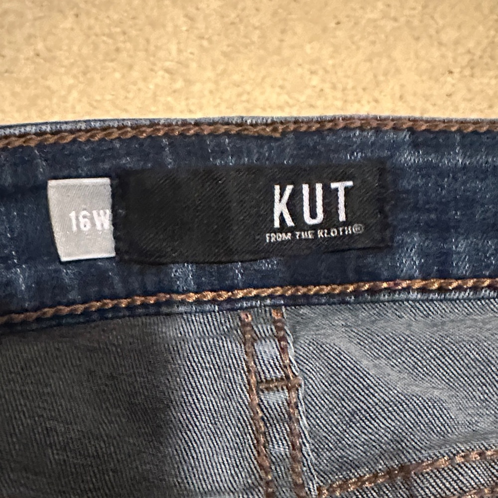 Kut from the Kloth Dark Wash Skinny Jeans - Picture 3 of 4
